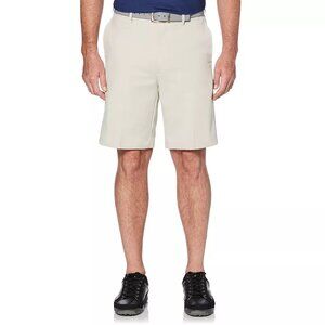 Big & Tall Grand Slam DriFlow Expandable Waistband Golf Shorts, Silver Lining 54